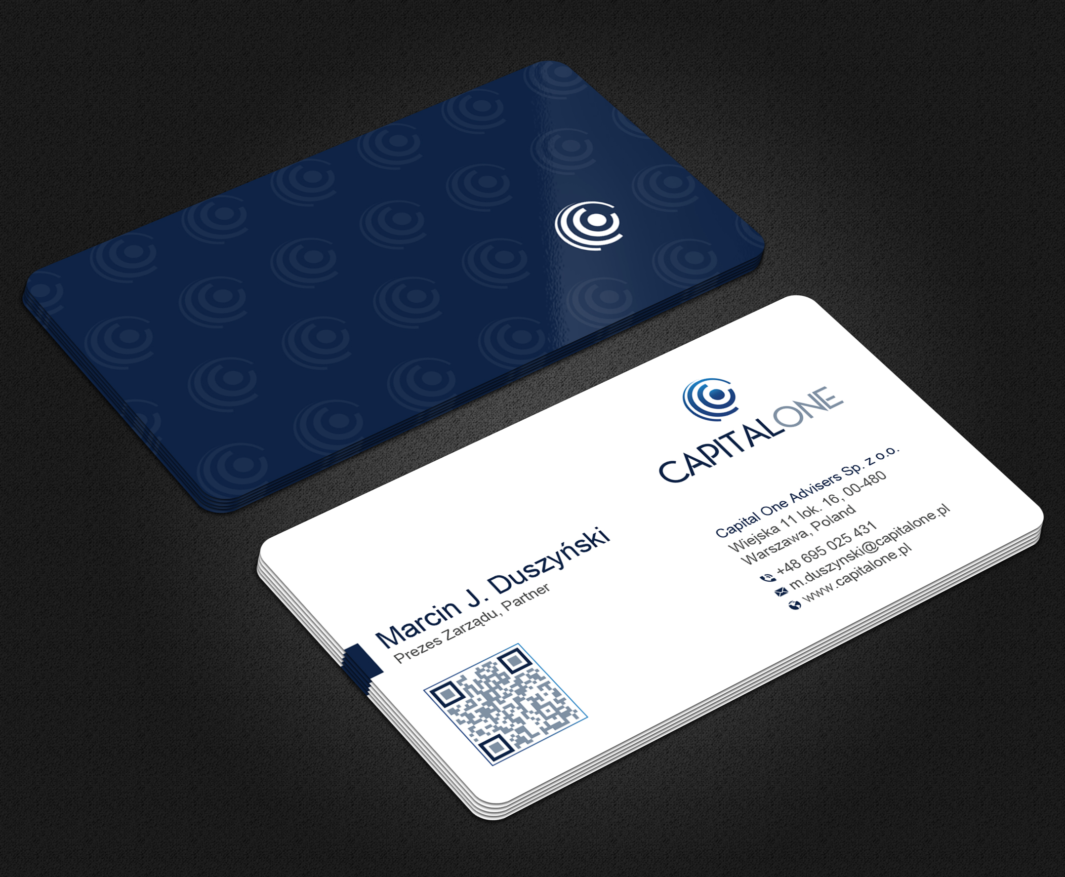 Business Card Design by Uttom 2 for CAPITAL ONE PARTNERS SP. Z O.O. SP.K. | Design #25251673
