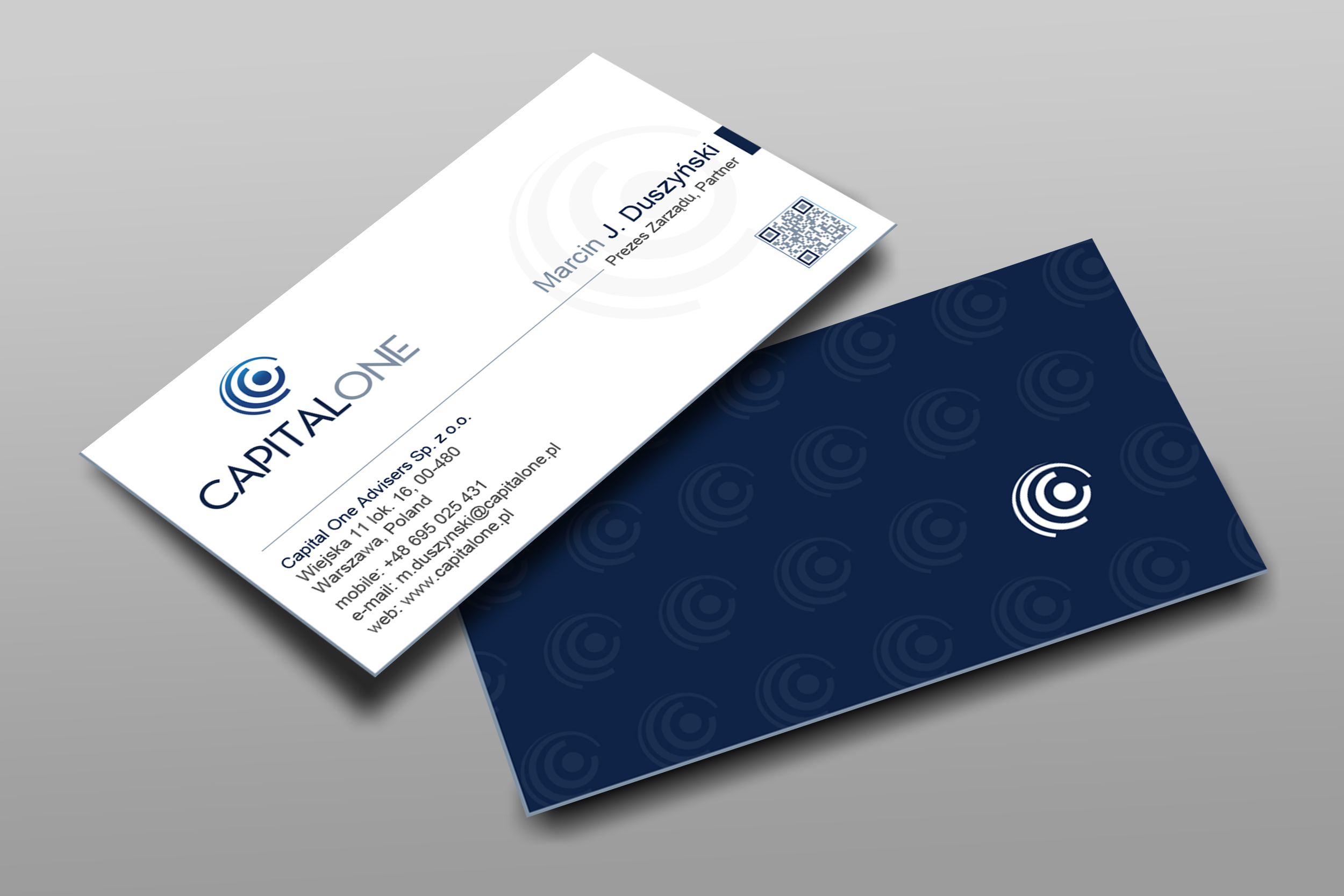 Business Card Design by Uttom 2 for CAPITAL ONE PARTNERS SP. Z O.O. SP.K. | Design #25252191