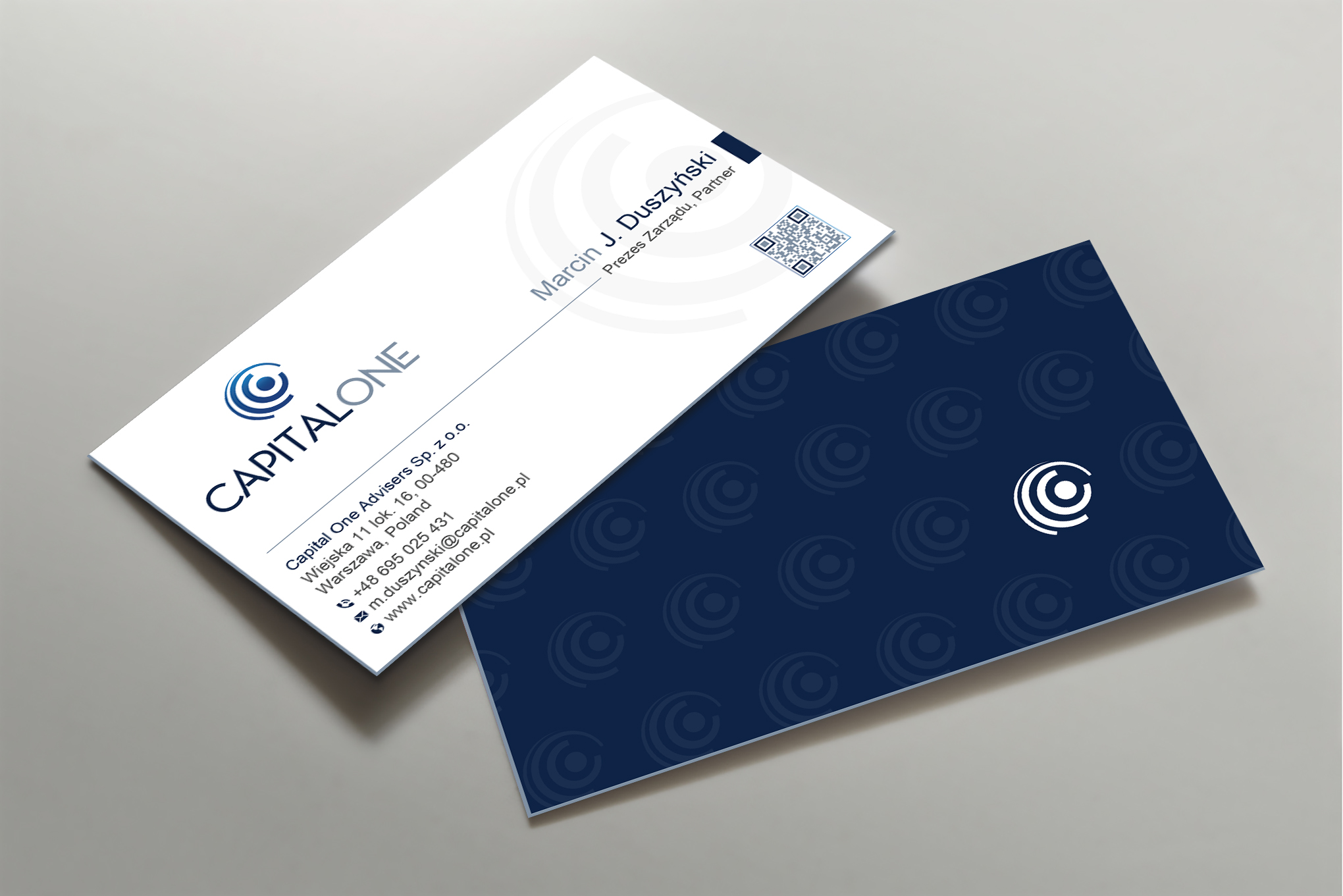 Business Card Design by Uttom 2 for CAPITAL ONE PARTNERS SP. Z O.O. SP.K. | Design #25252192
