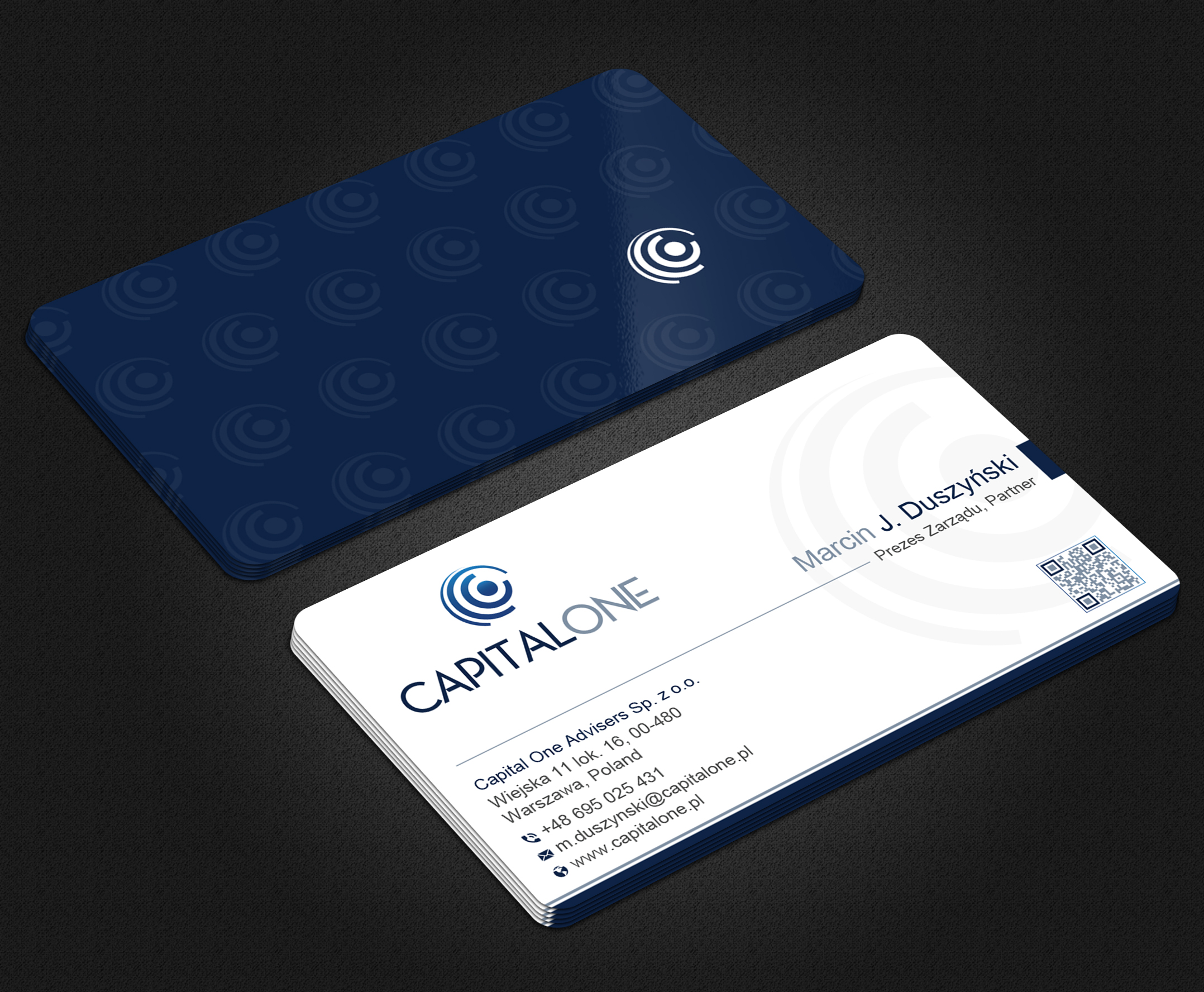 Business Card Design by Uttom 2 for CAPITAL ONE PARTNERS SP. Z O.O. SP.K. | Design #25252275