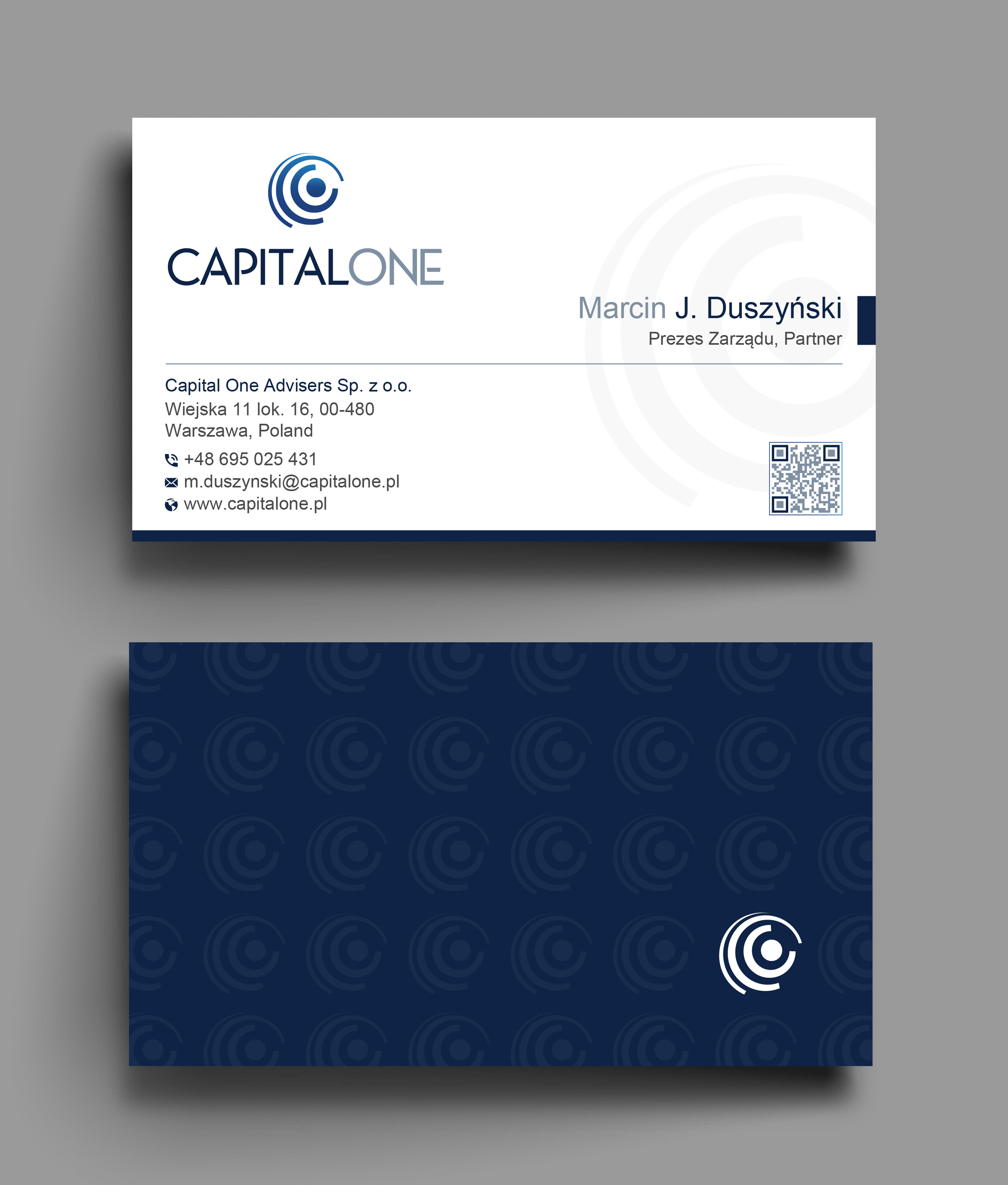 Design de Carte de Visite par Uttom 2 pour CAPITAL ONE PARTNERS SP. Z O.O. SP.K. | Design #25252537