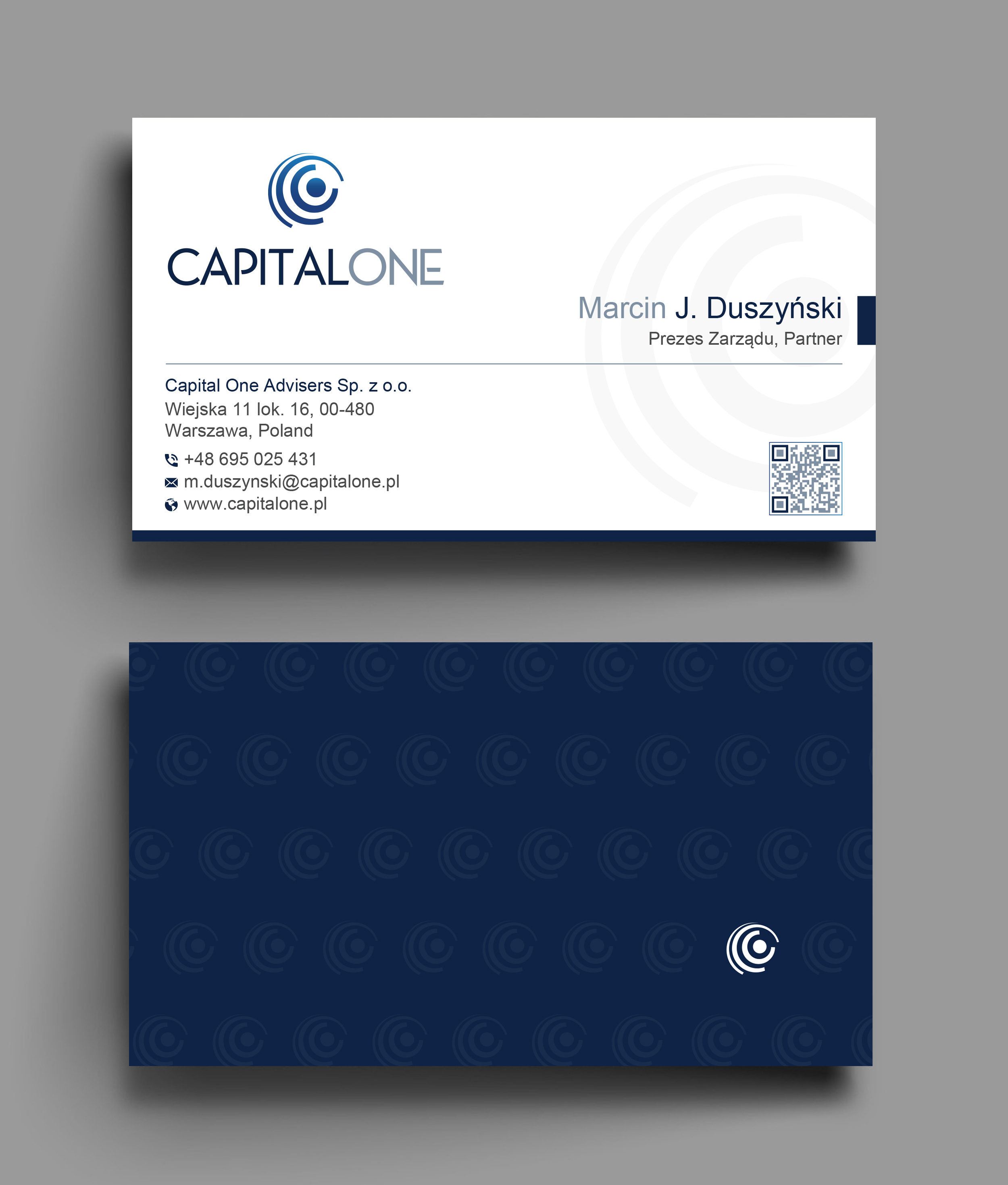 Design de Carte de Visite par Uttom 2 pour CAPITAL ONE PARTNERS SP. Z O.O. SP.K. | Design #25252538