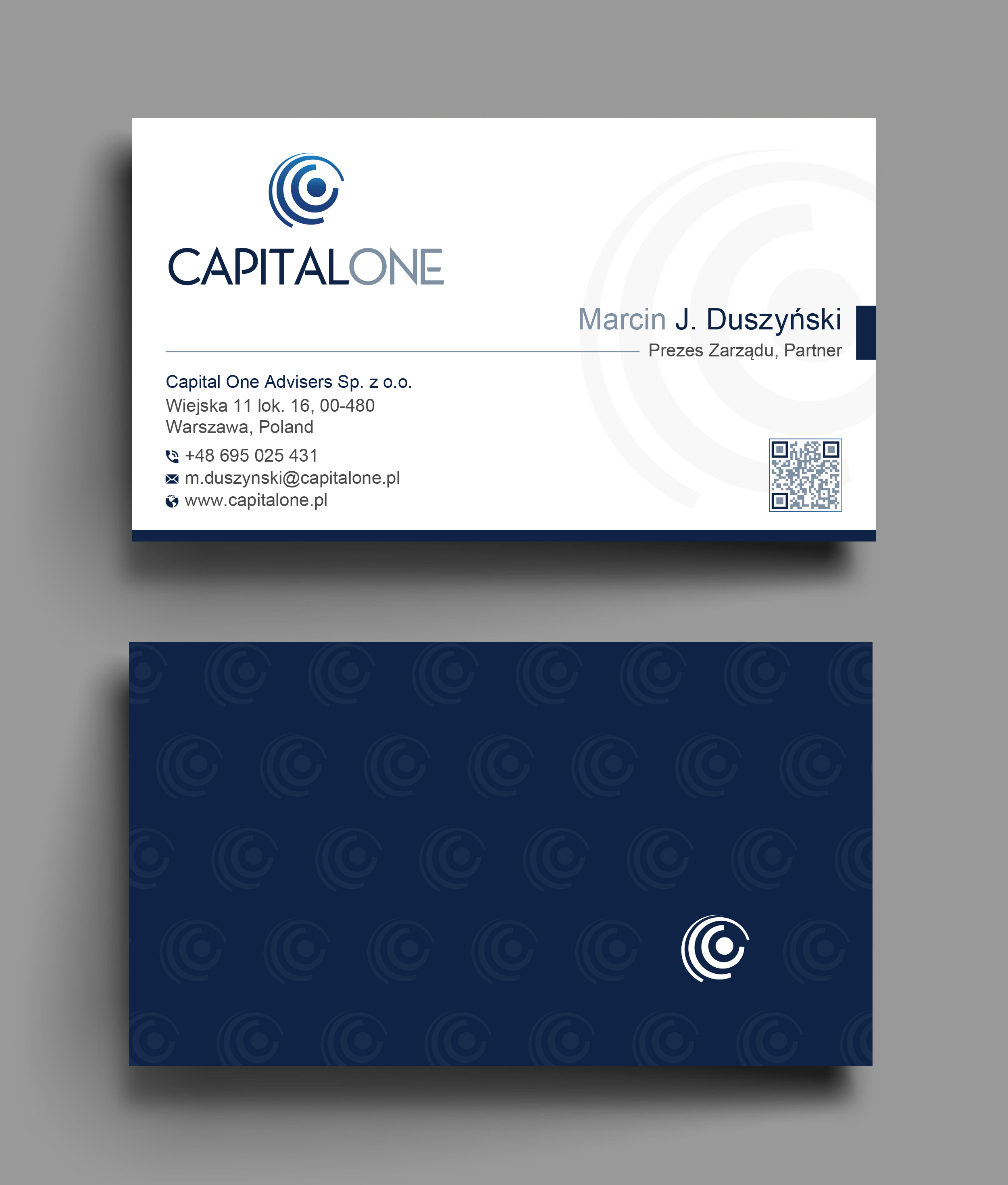 Design de Carte de Visite par Uttom 2 pour CAPITAL ONE PARTNERS SP. Z O.O. SP.K. | Design #25254039