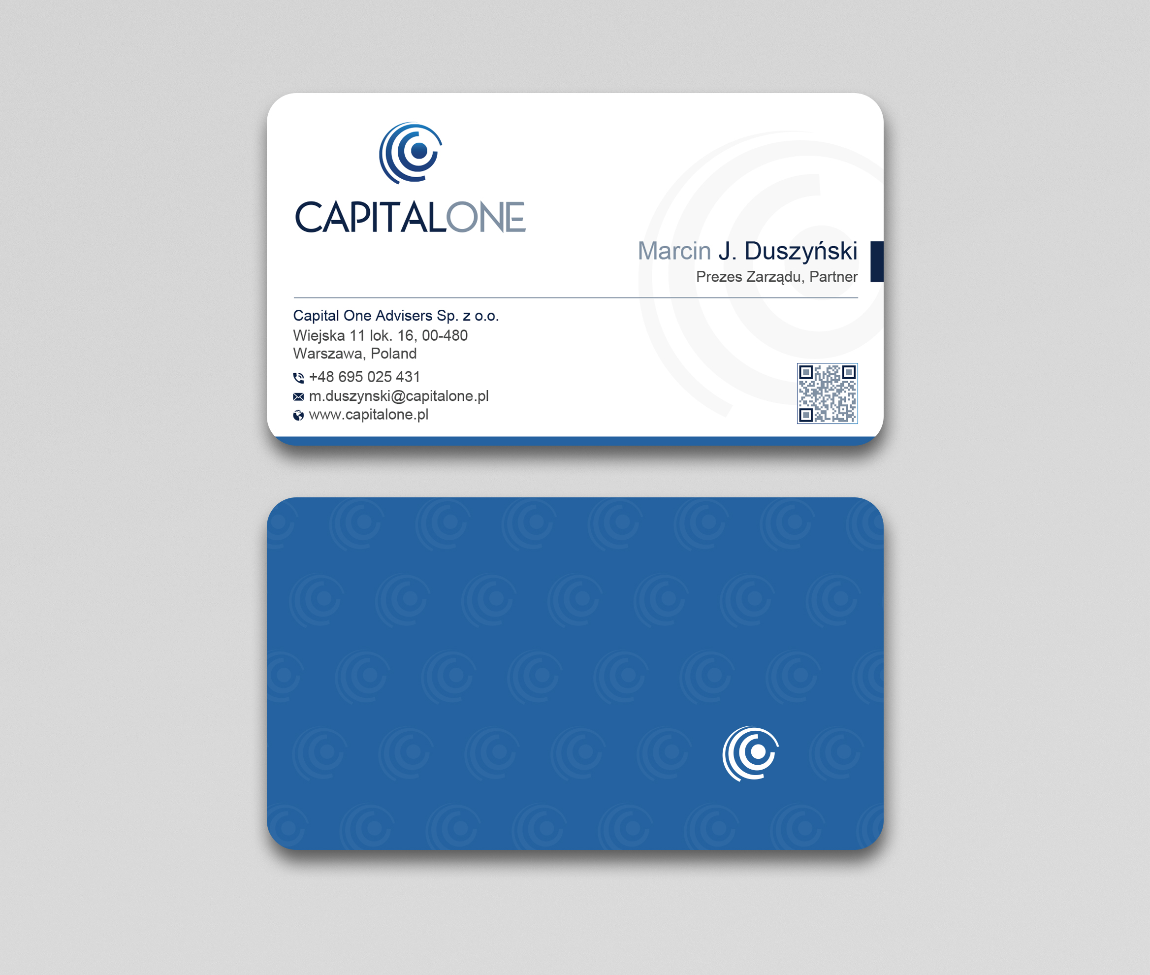 Design de Carte de Visite par Uttom 2 pour CAPITAL ONE PARTNERS SP. Z O.O. SP.K. | Design #25254128