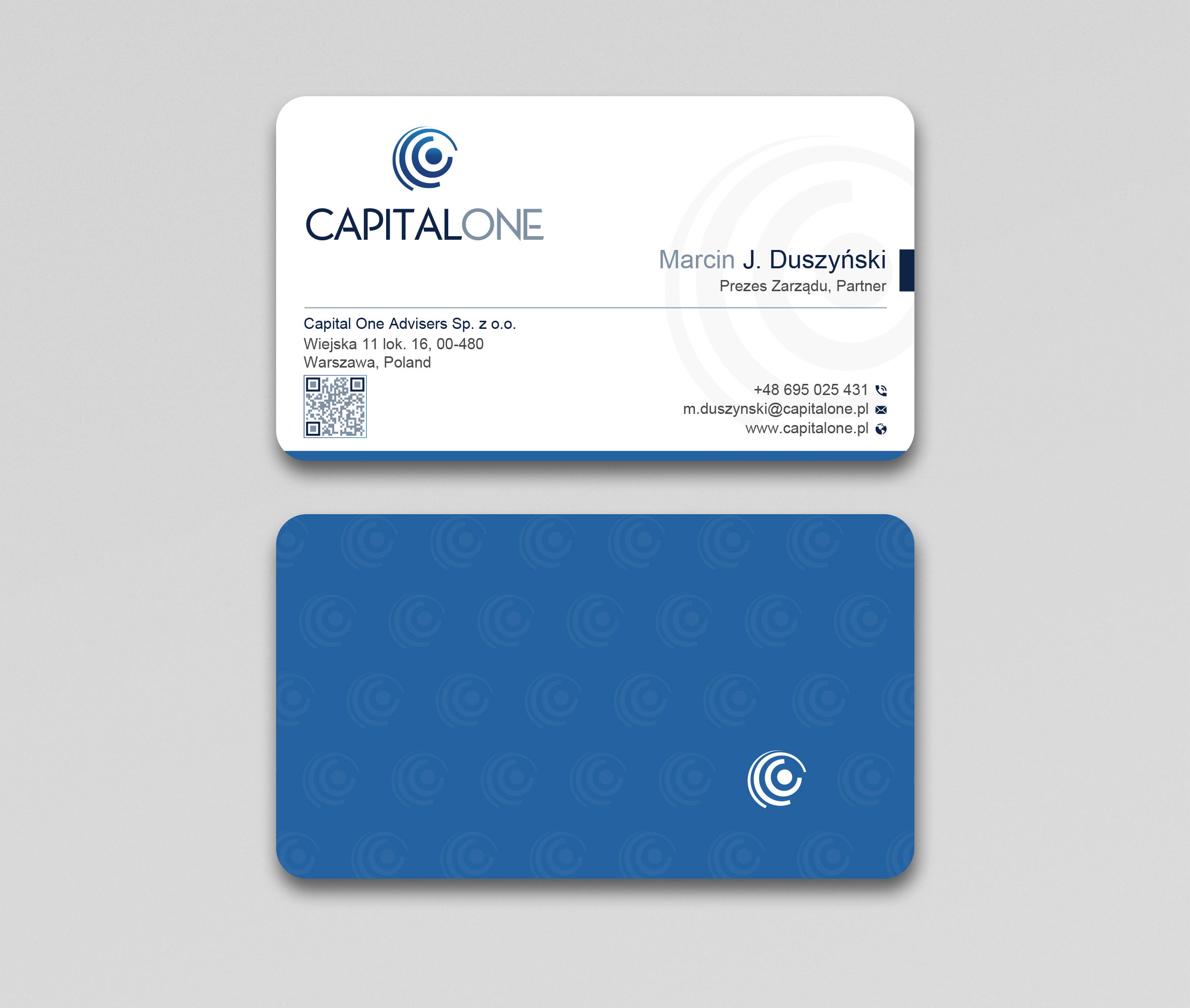 Design de Carte de Visite par Uttom 2 pour CAPITAL ONE PARTNERS SP. Z O.O. SP.K. | Design #25254129