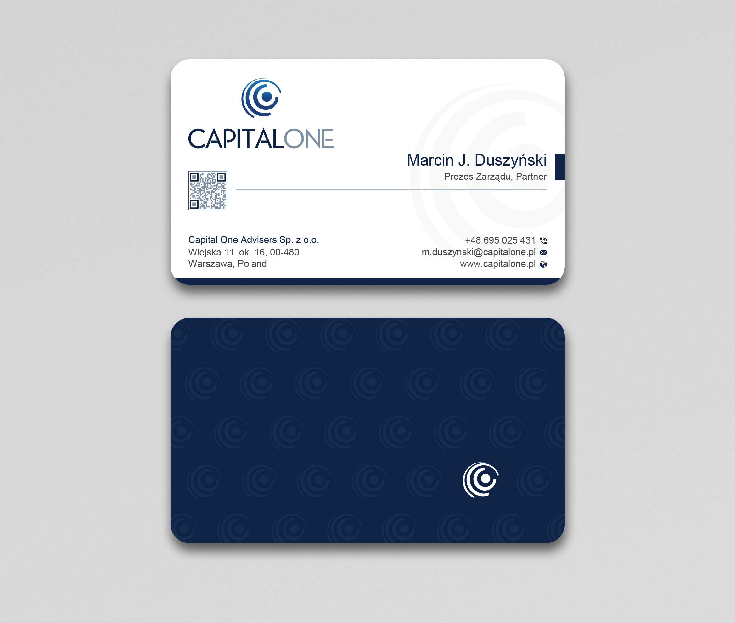 Design de Carte de Visite par Uttom 2 pour CAPITAL ONE PARTNERS SP. Z O.O. SP.K. | Design #25254192