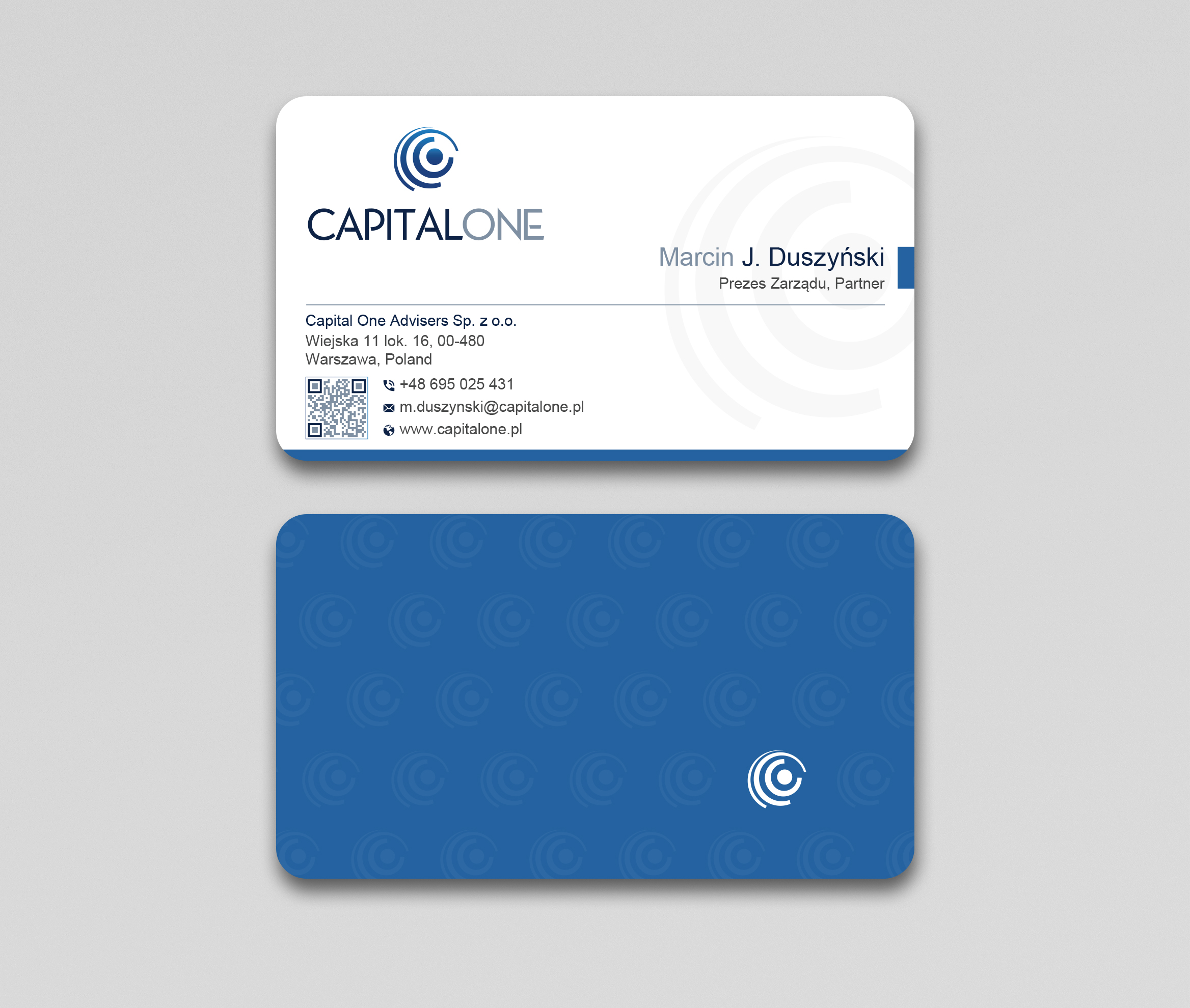 Diseño de Tarjeta de Presentación por Uttom 2 para CAPITAL ONE PARTNERS SP. Z O.O. SP.K. | Diseño #25254908