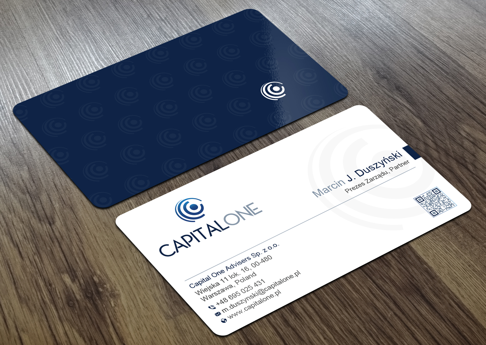 Visitenkarten-Design von Uttom 2 für CAPITAL ONE PARTNERS SP. Z O.O. SP.K. | Design #25255380