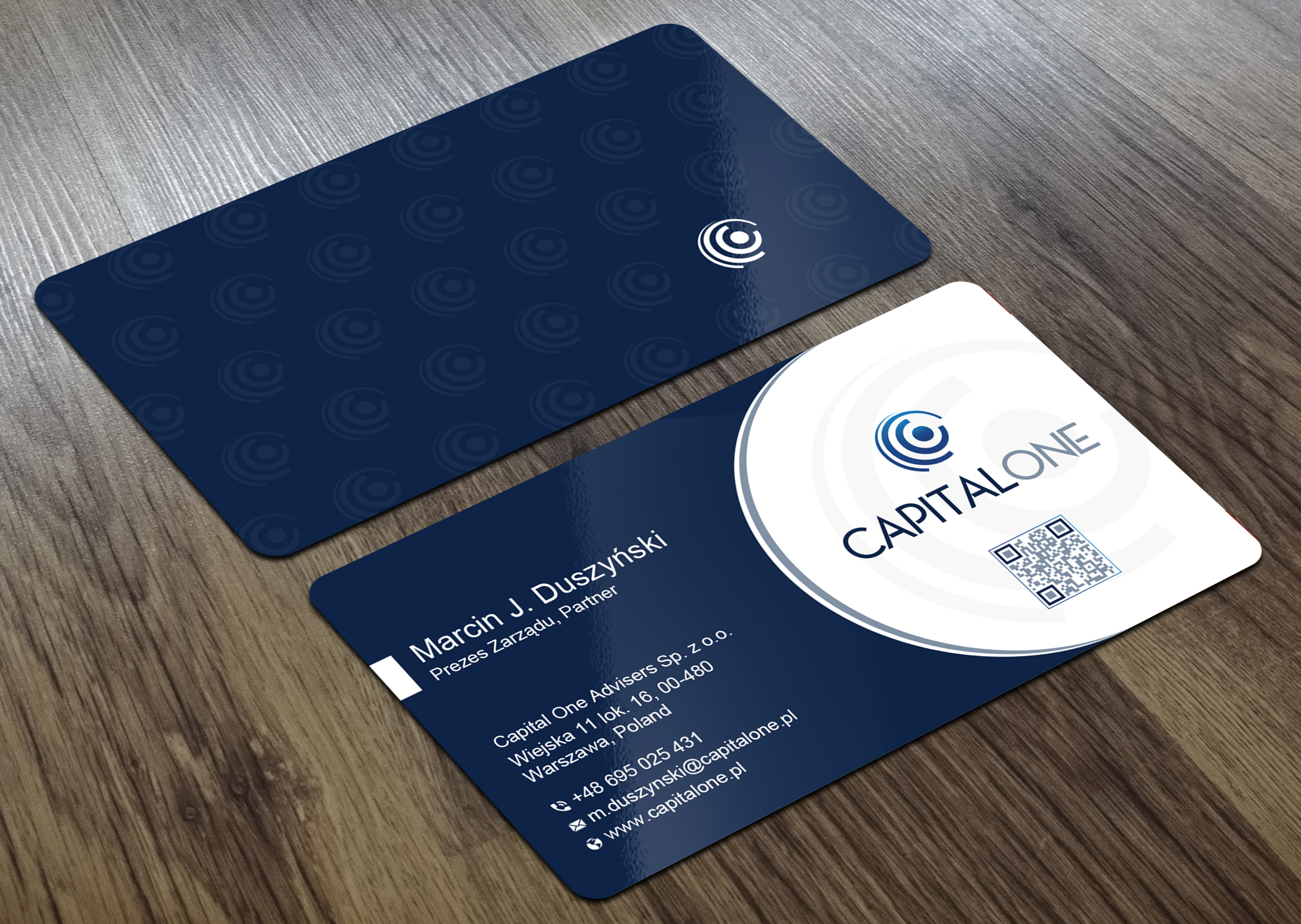 Business Card Design by Uttom 2 for CAPITAL ONE PARTNERS SP. Z O.O. SP.K. | Design #25255606