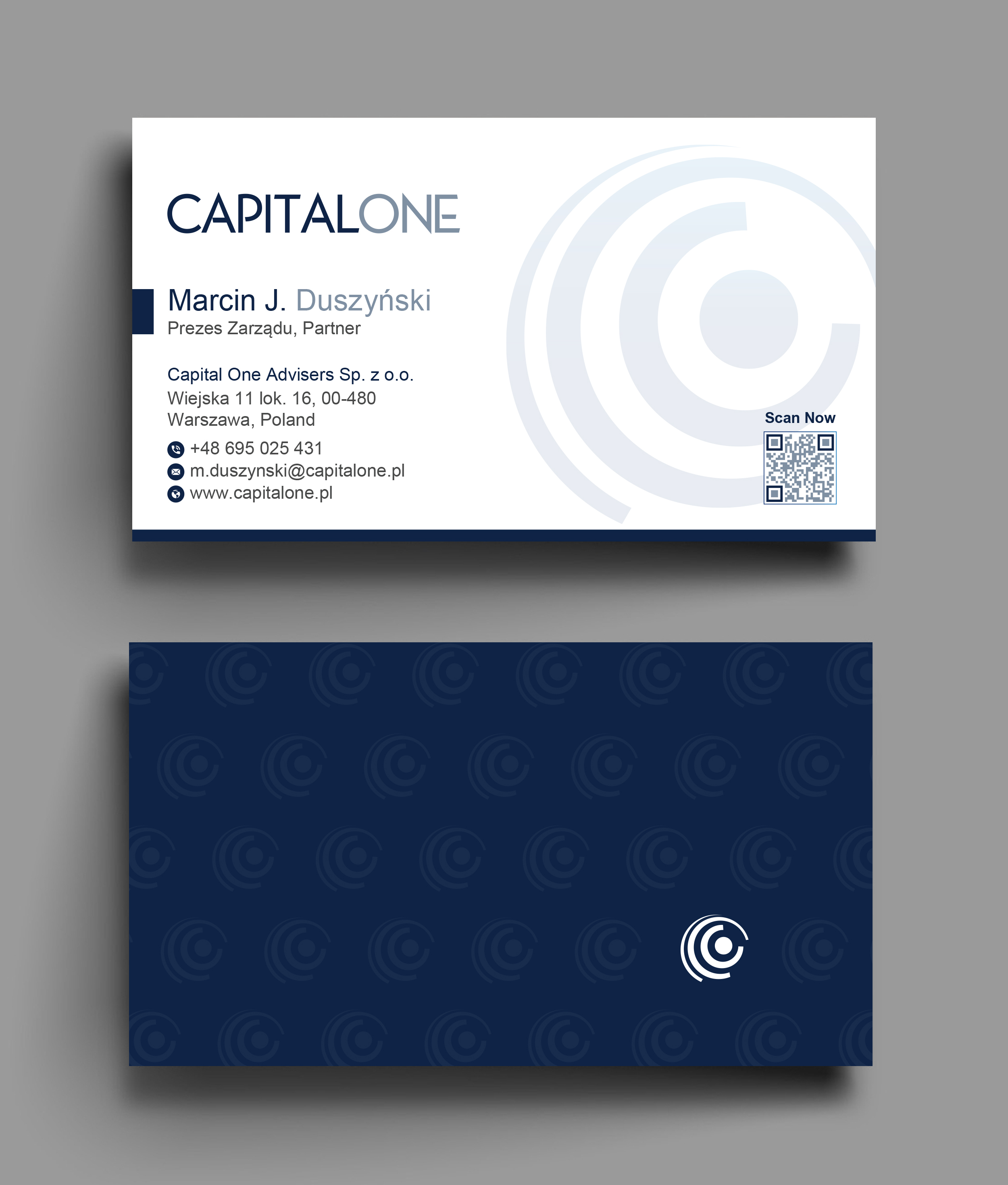 Design de Carte de Visite par Uttom 2 pour CAPITAL ONE PARTNERS SP. Z O.O. SP.K. | Design #25256404