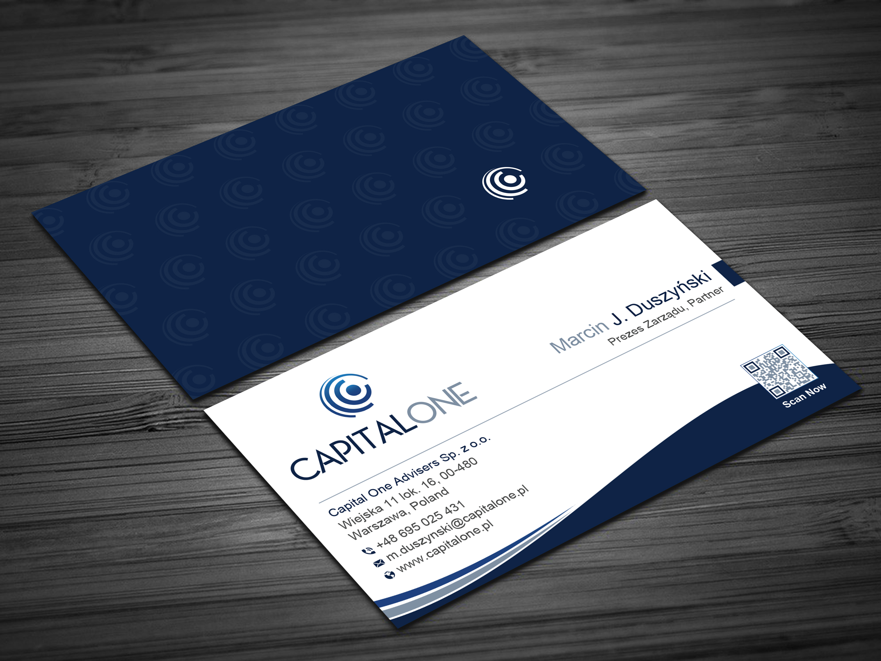 Visitenkarten-Design von Uttom 2 für CAPITAL ONE PARTNERS SP. Z O.O. SP.K. | Design #25256405