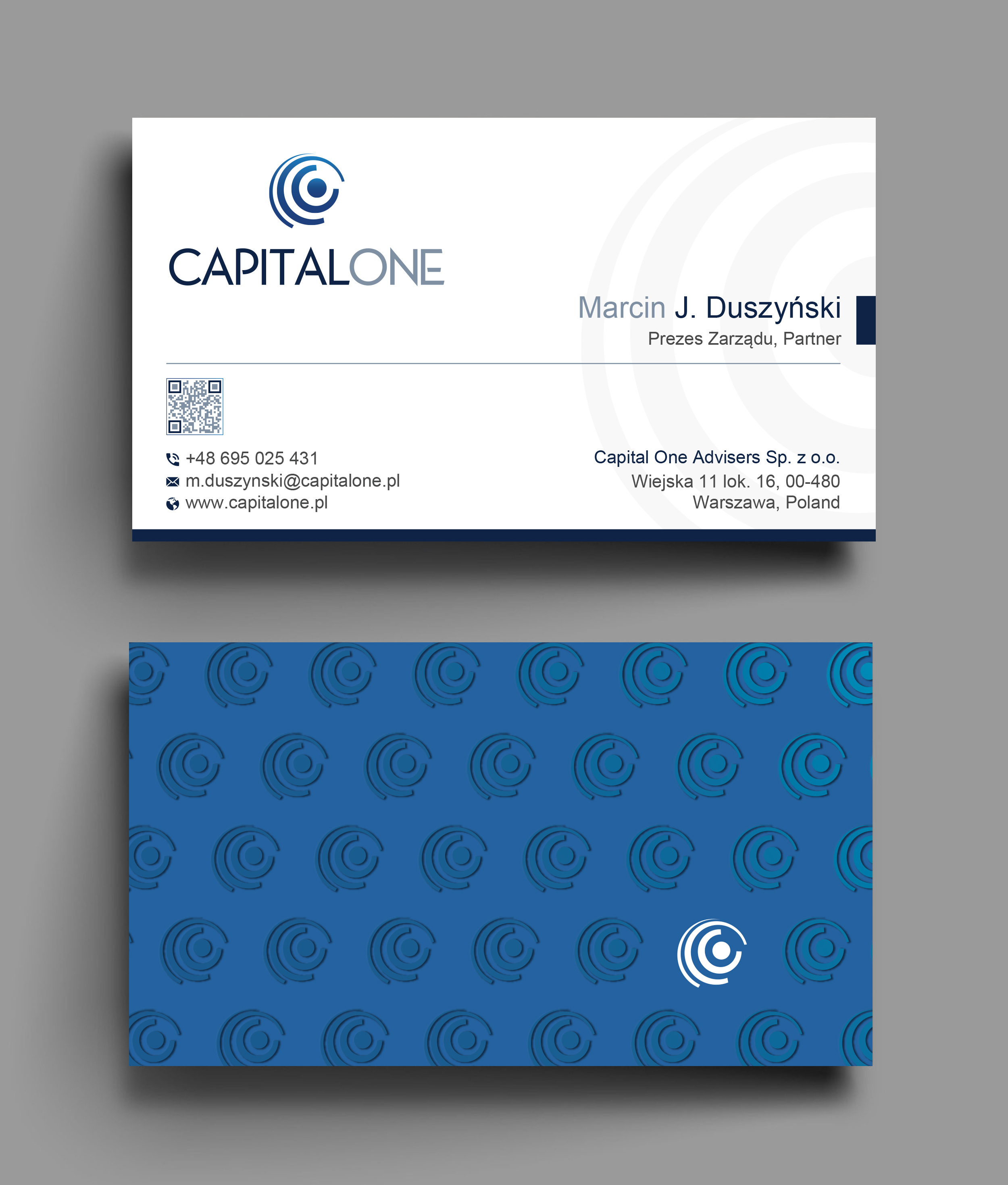Diseño de Tarjeta de Presentación por Uttom 2 para CAPITAL ONE PARTNERS SP. Z O.O. SP.K. | Diseño #25263967