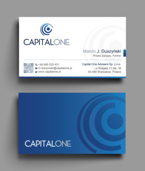 Design de Carte de Visite par Uttom 2 pour CAPITAL ONE PARTNERS SP. Z O.O. SP.K. | Design : #25271355