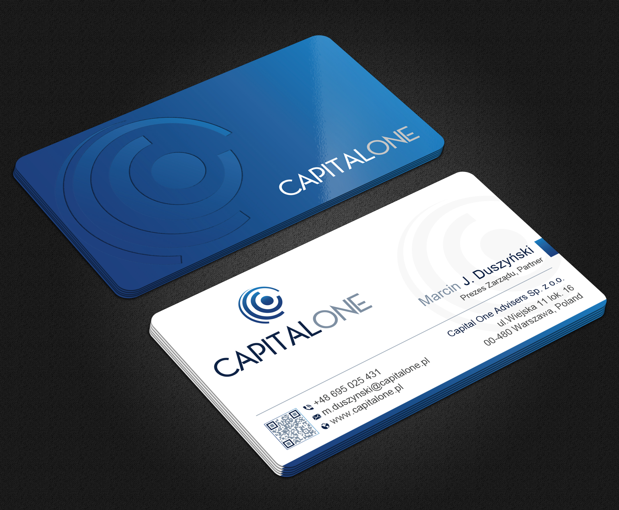 Business Card Design by Uttom 2 for CAPITAL ONE PARTNERS SP. Z O.O. SP.K. | Design #25271888