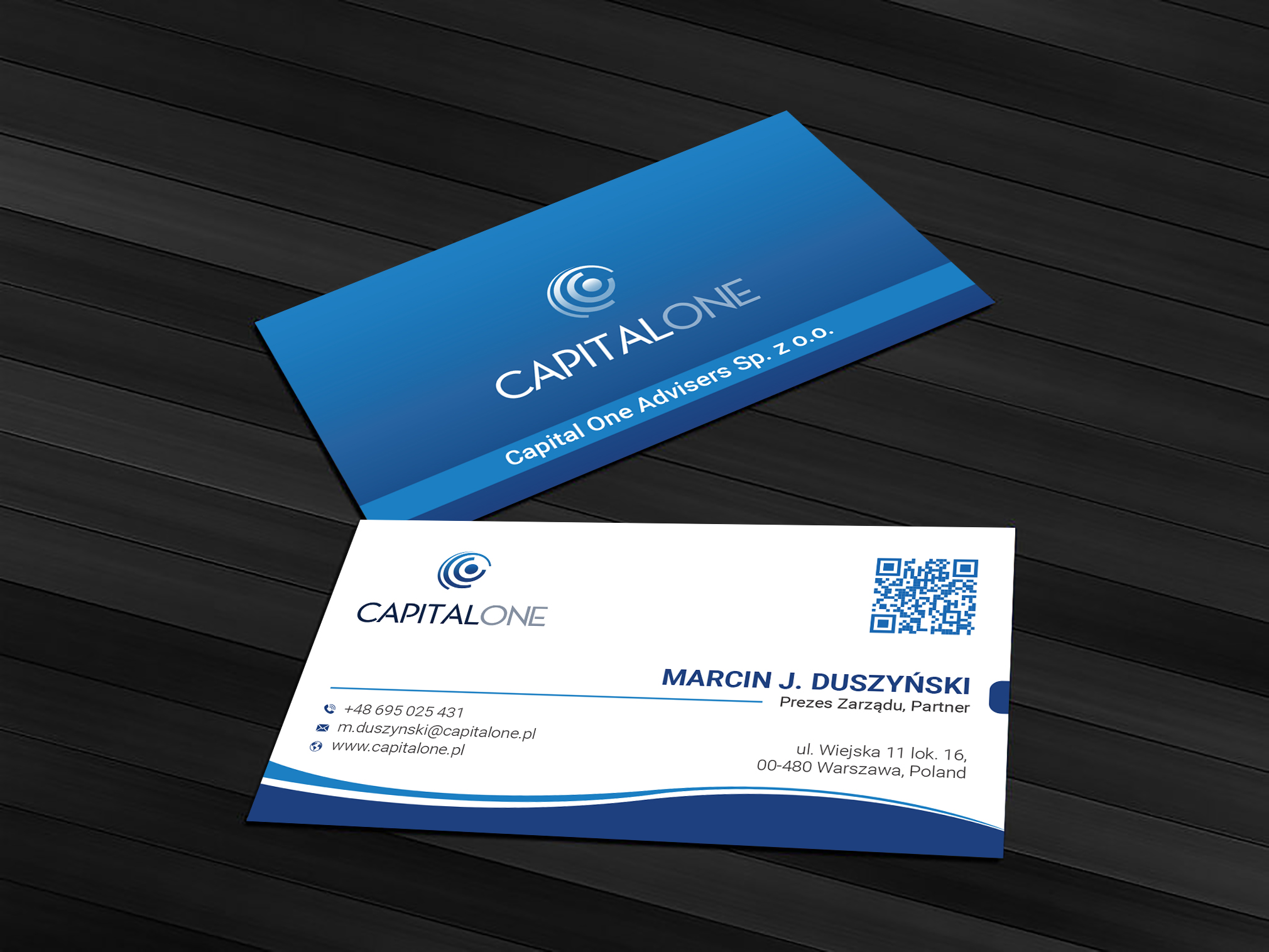 Business Card Design by Ekramul Hossen 2 for CAPITAL ONE PARTNERS SP. Z O.O. SP.K. | Design #25244927