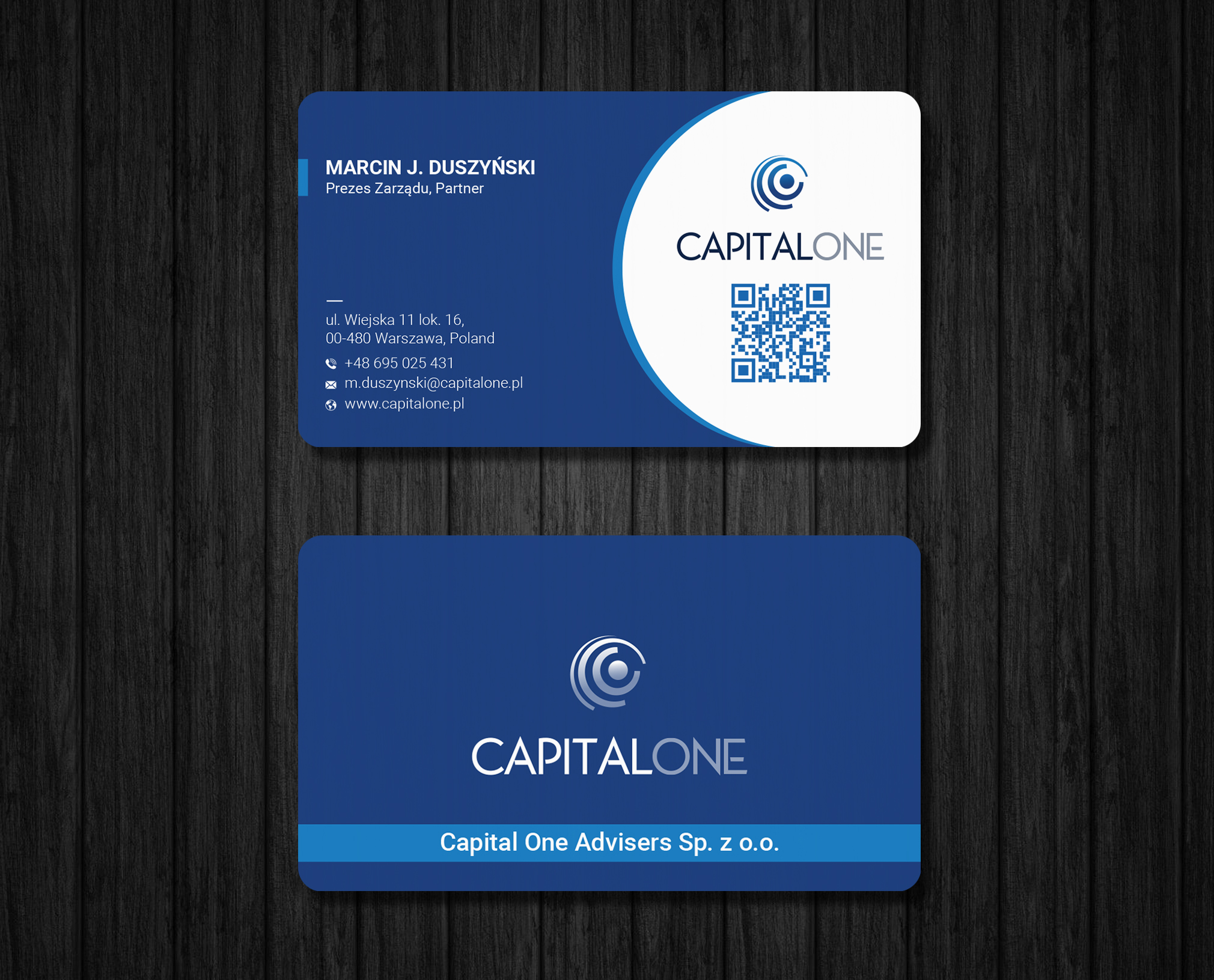Diseño de Tarjeta de Presentación por Ekramul Hossen 2 para CAPITAL ONE PARTNERS SP. Z O.O. SP.K. | Diseño #25244930