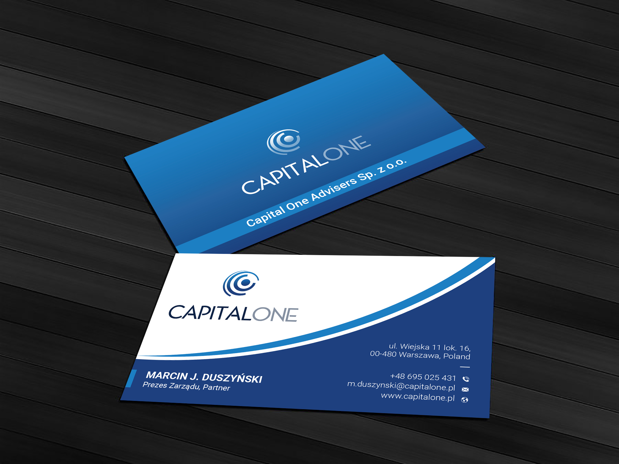 Diseño de Tarjeta de Presentación por Ekramul Hossen 2 para CAPITAL ONE PARTNERS SP. Z O.O. SP.K. | Diseño #25244945