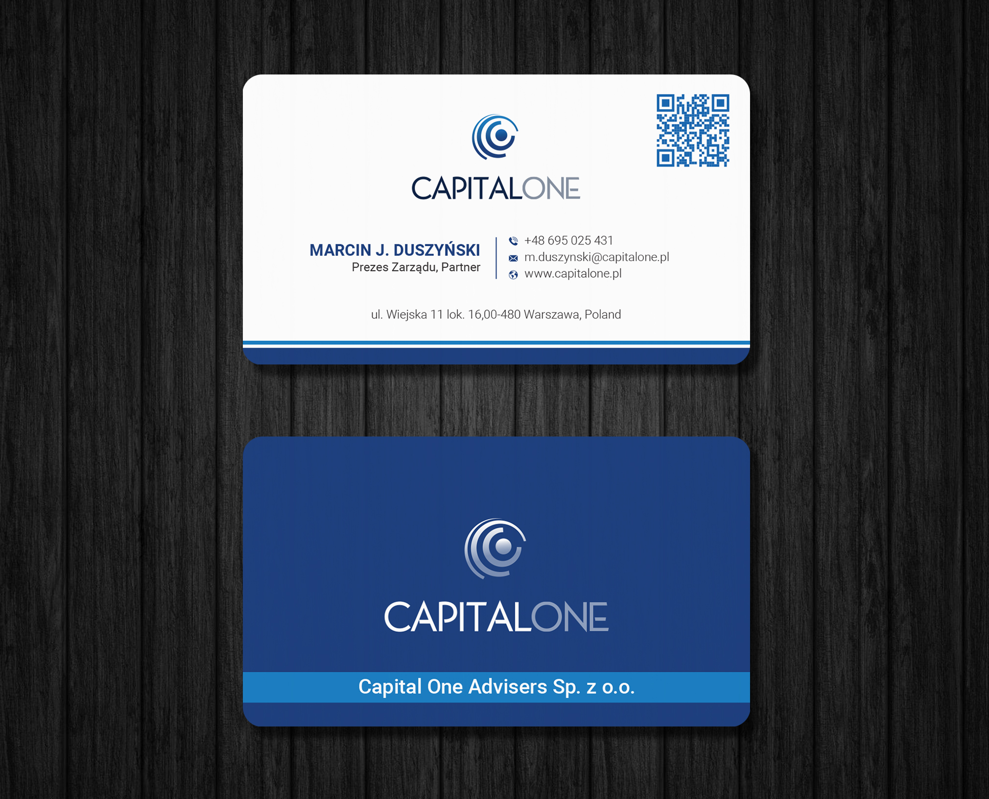 Business Card Design by Ekramul Hossen 2 for CAPITAL ONE PARTNERS SP. Z O.O. SP.K. | Design #25244958