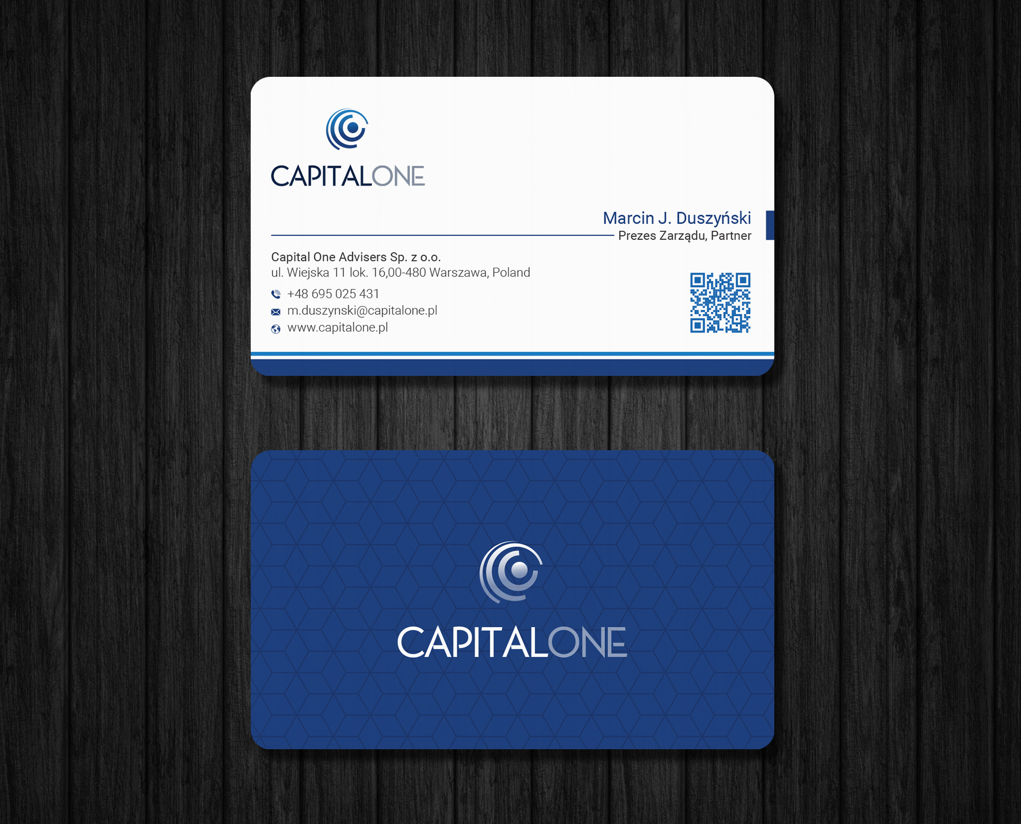 Business Card Design by Ekramul Hossen 2 for CAPITAL ONE PARTNERS SP. Z O.O. SP.K. | Design #25246780