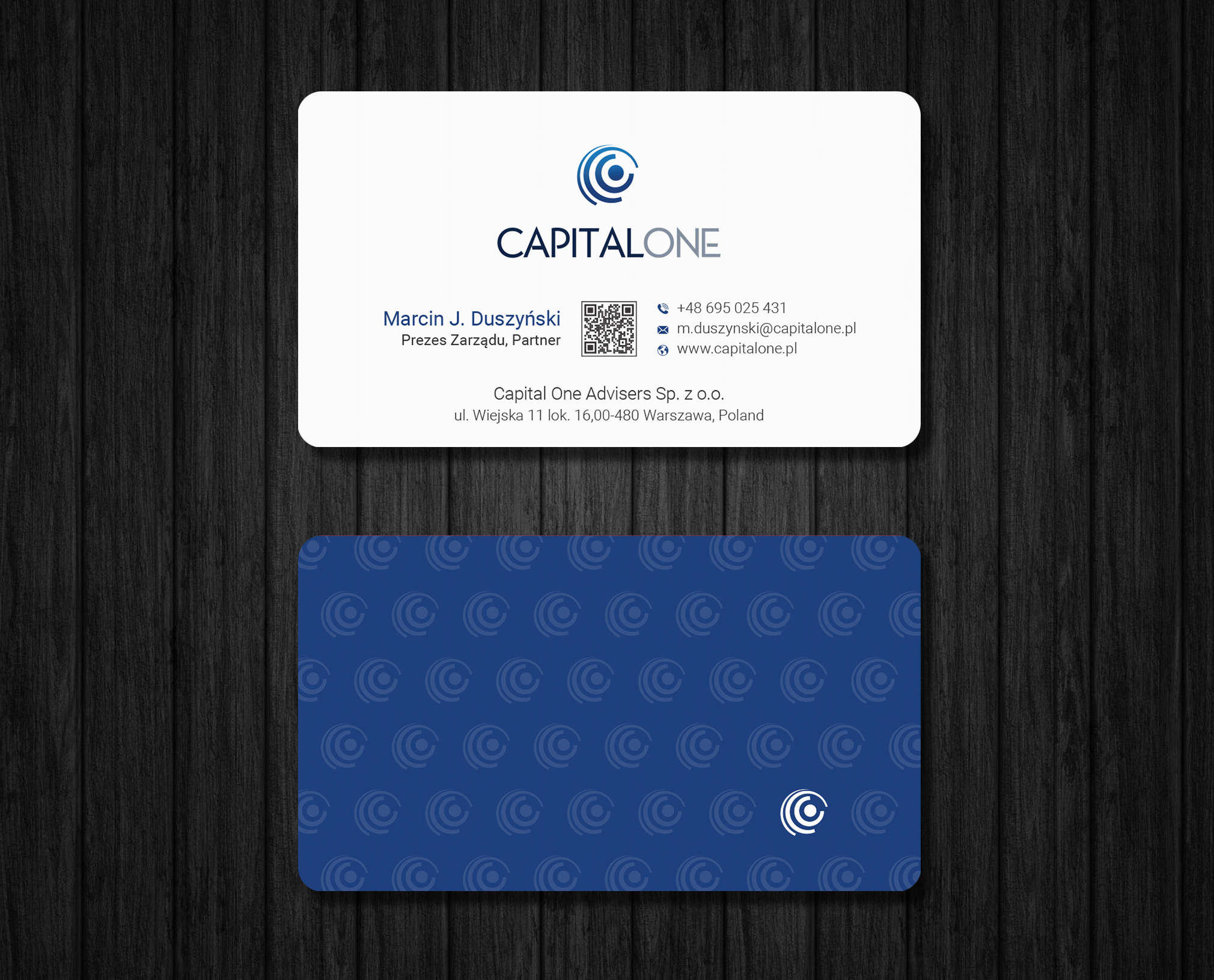 Visitenkarten-Design von Ekramul Hossen 2 für CAPITAL ONE PARTNERS SP. Z O.O. SP.K. | Design #25250046