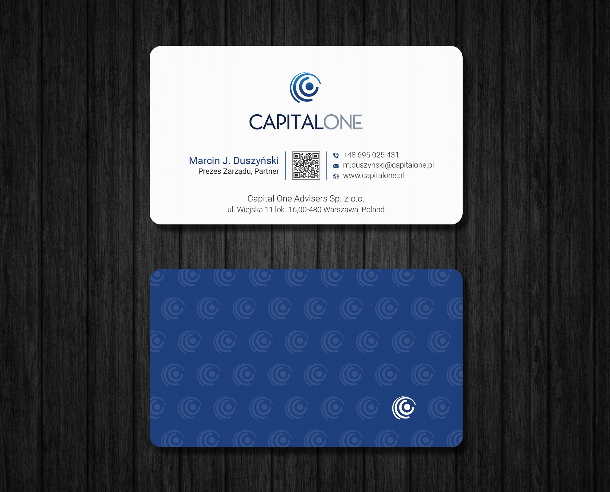 Business Card Design by Ekramul Hossen 2 for CAPITAL ONE PARTNERS SP. Z O.O. SP.K. | Design #25250071