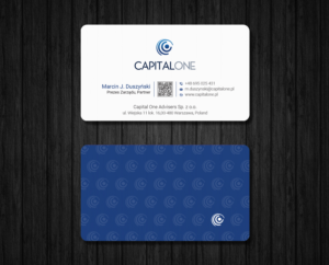 Business Card Design by Ekramul Hossen 2 for CAPITAL ONE PARTNERS SP. Z O.O. SP.K. | Design: #25250071