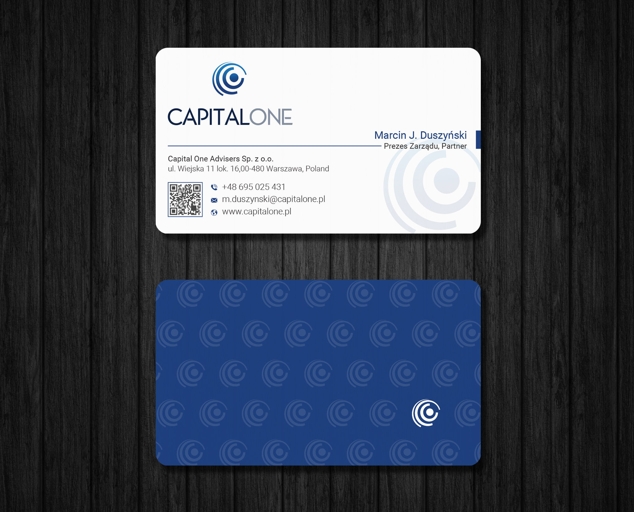 Business Card Design by Ekramul Hossen 2 for CAPITAL ONE PARTNERS SP. Z O.O. SP.K. | Design #25250263