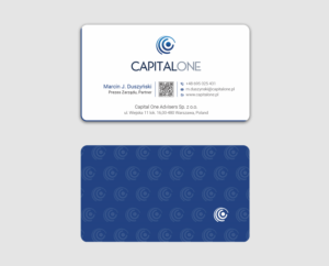 Business Card Design by Ekramul Hossen 2 for CAPITAL ONE PARTNERS SP. Z O.O. SP.K. | Design: #25250310