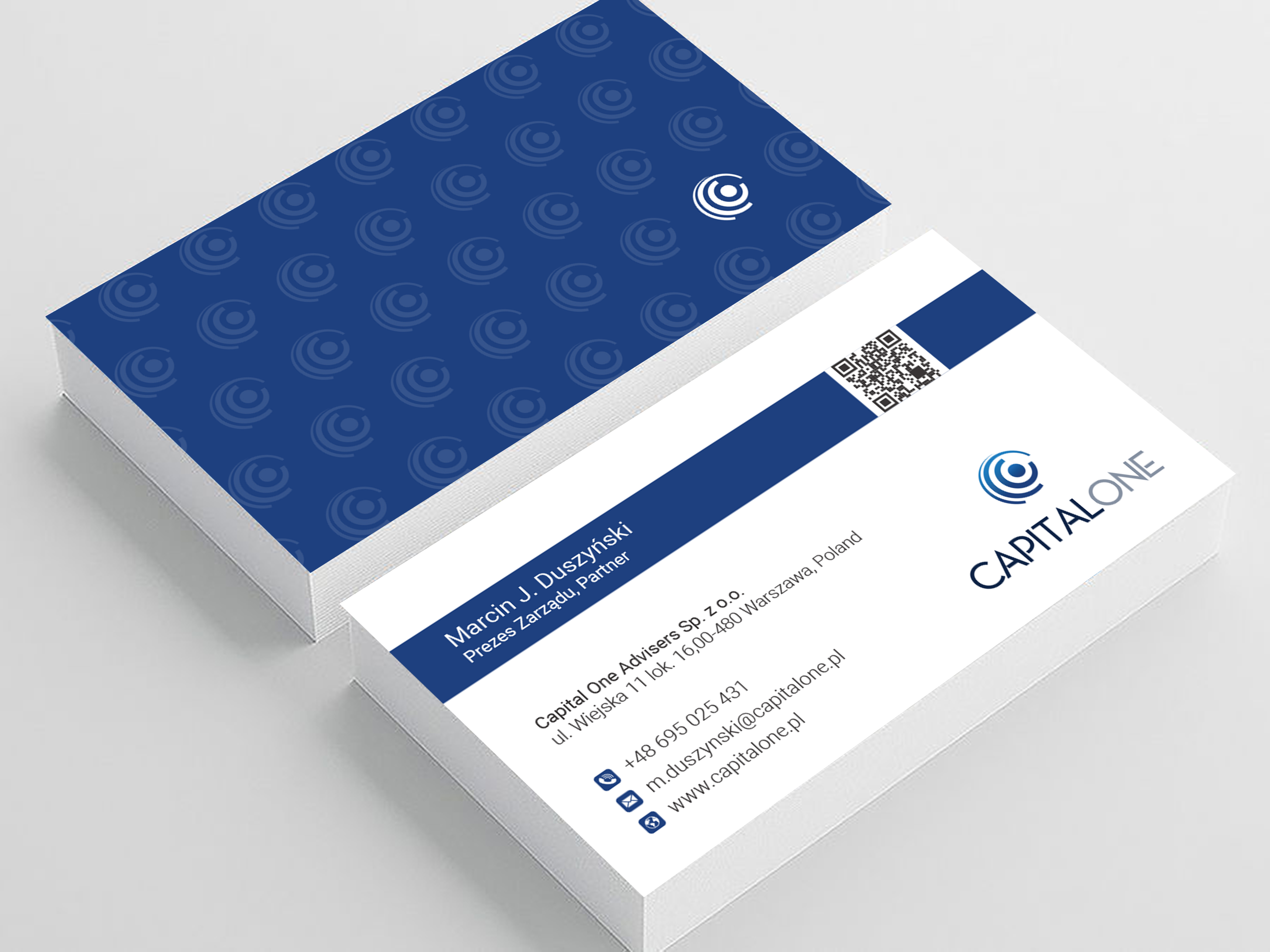 Business Card Design by Ekramul Hossen 2 for CAPITAL ONE PARTNERS SP. Z O.O. SP.K. | Design #25251224