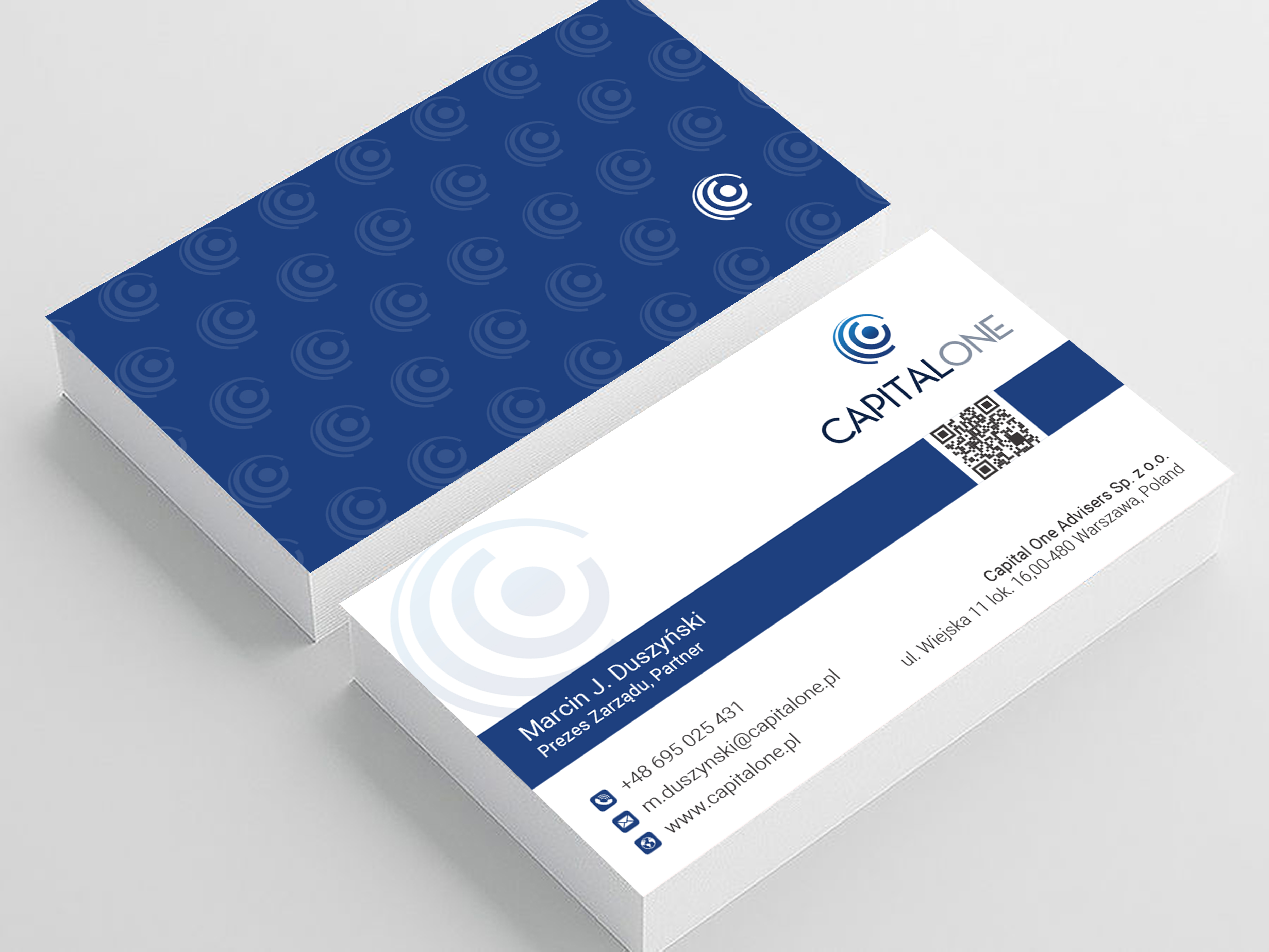 Business Card Design by Ekramul Hossen 2 for CAPITAL ONE PARTNERS SP. Z O.O. SP.K. | Design #25251578