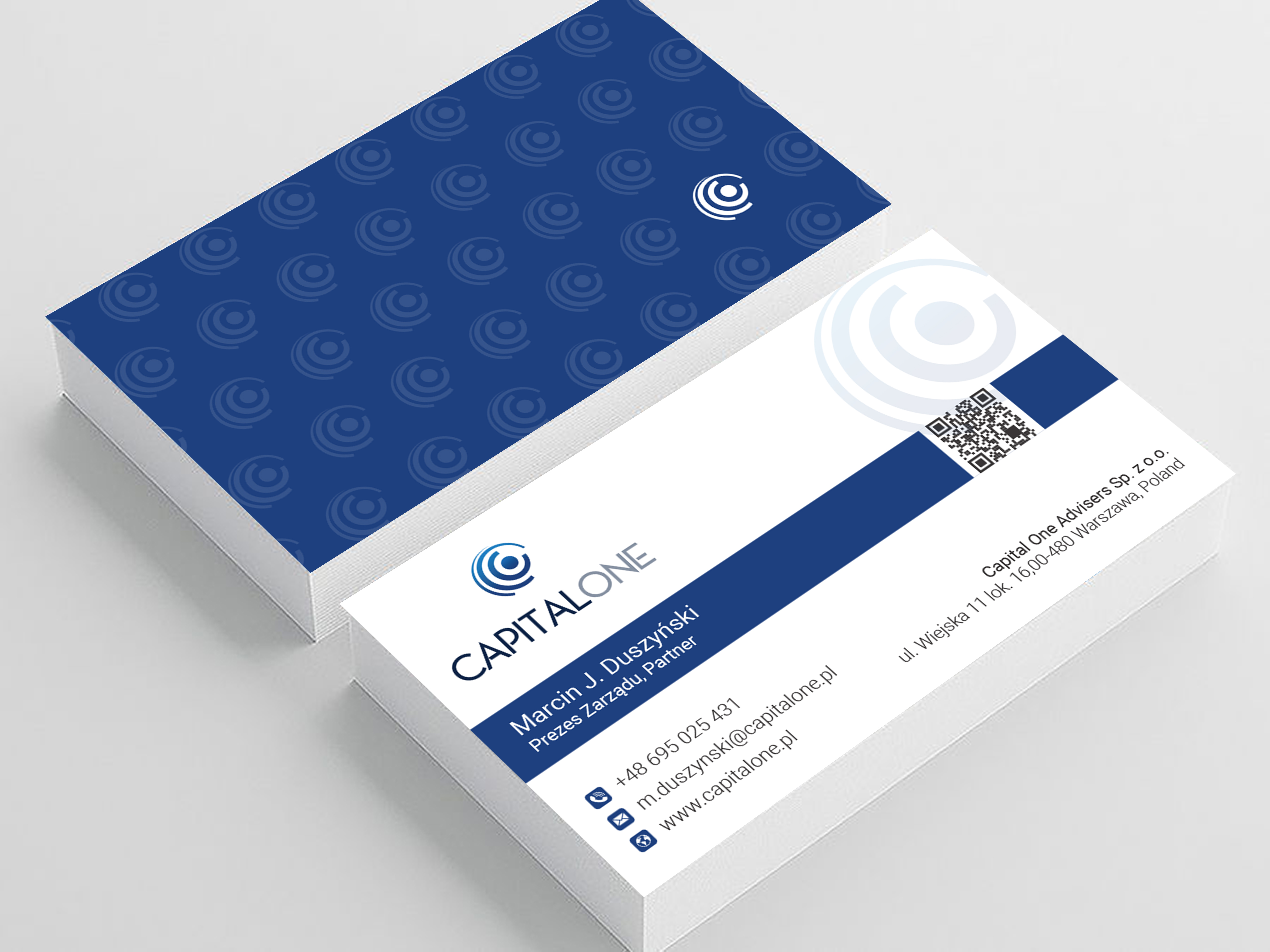 Business Card Design by Ekramul Hossen 2 for CAPITAL ONE PARTNERS SP. Z O.O. SP.K. | Design #25251610
