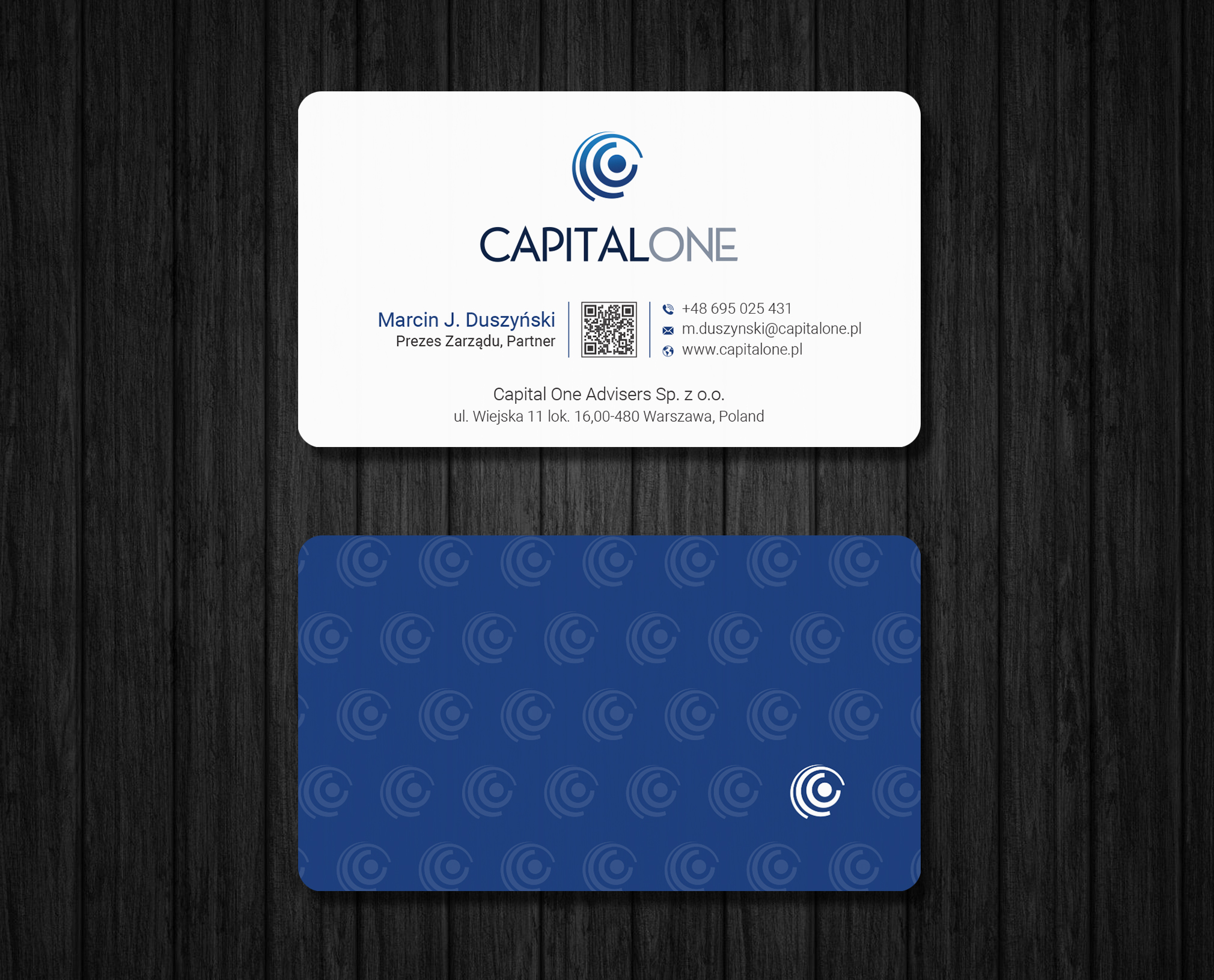 Business Card Design by Ekramul Hossen 2 for CAPITAL ONE PARTNERS SP. Z O.O. SP.K. | Design #25254107