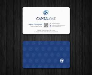 Business Card Design by Ekramul Hossen 2 for CAPITAL ONE PARTNERS SP. Z O.O. SP.K. | Design: #25254107
