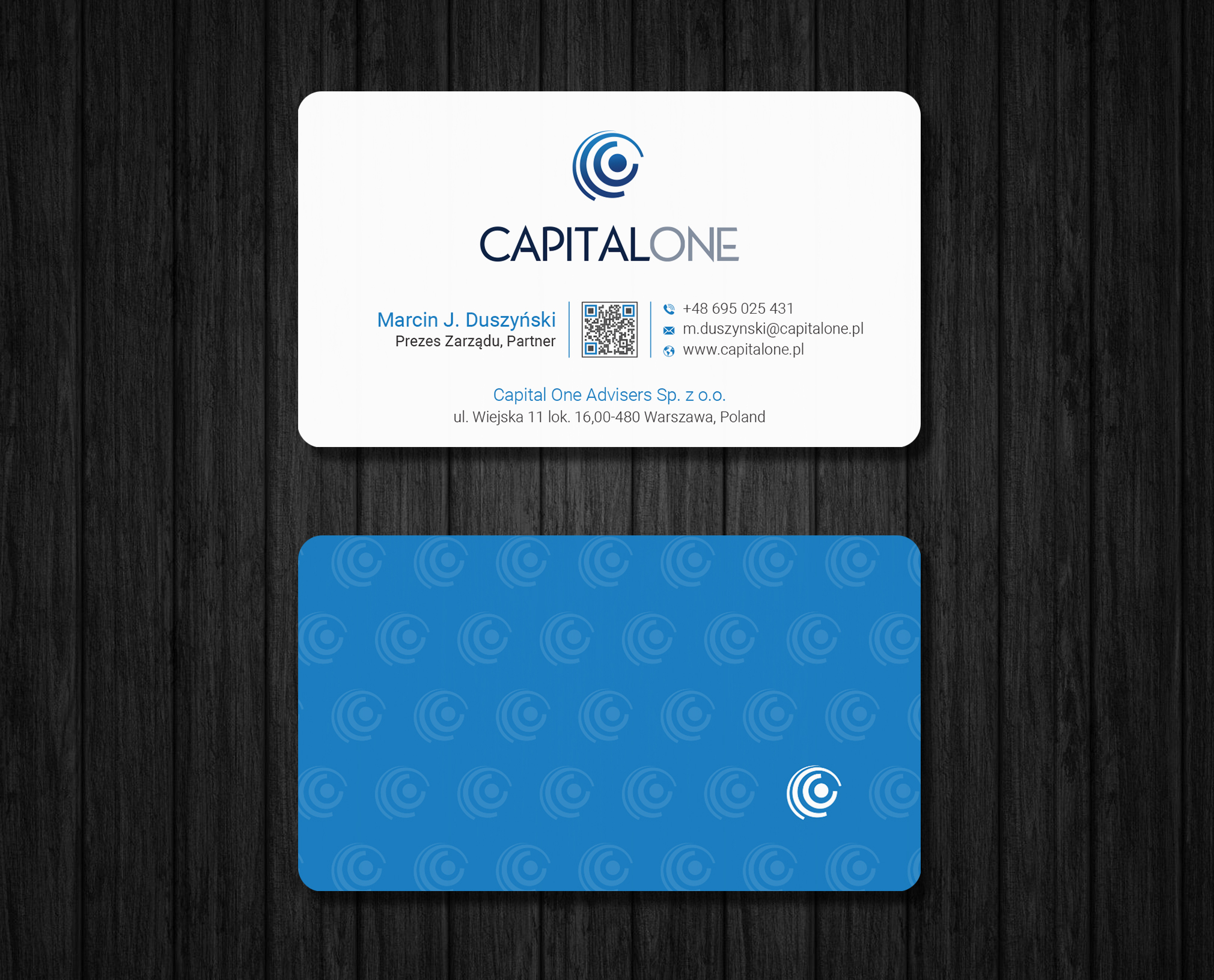 Visitenkarten-Design von Ekramul Hossen 2 für CAPITAL ONE PARTNERS SP. Z O.O. SP.K. | Design #25255220