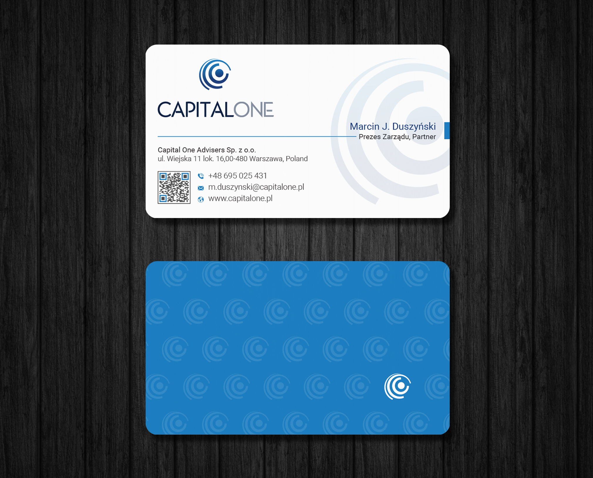 Visitenkarten-Design von Ekramul Hossen 2 für CAPITAL ONE PARTNERS SP. Z O.O. SP.K. | Design #25255275