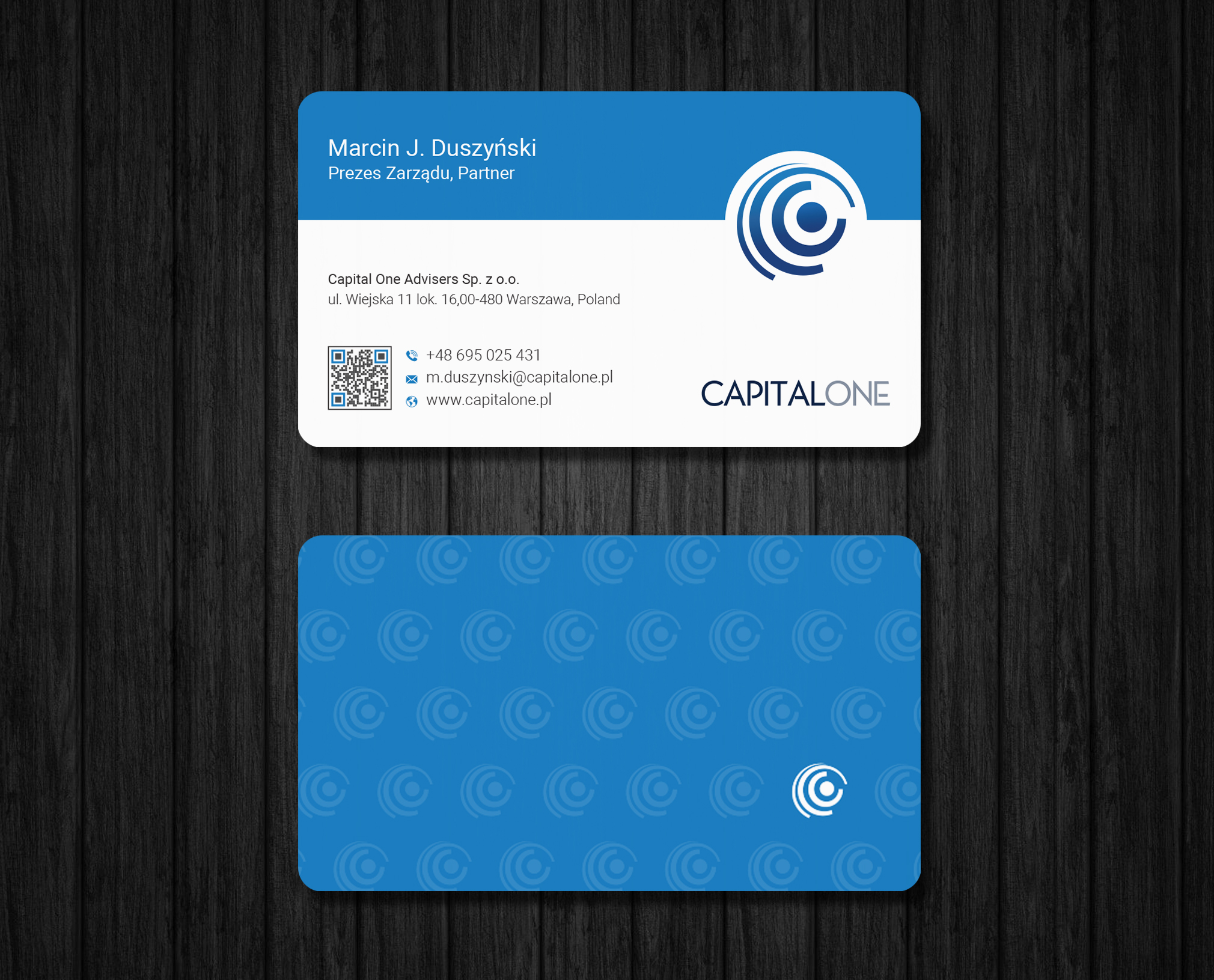 Visitenkarten-Design von Ekramul Hossen 2 für CAPITAL ONE PARTNERS SP. Z O.O. SP.K. | Design #25264084