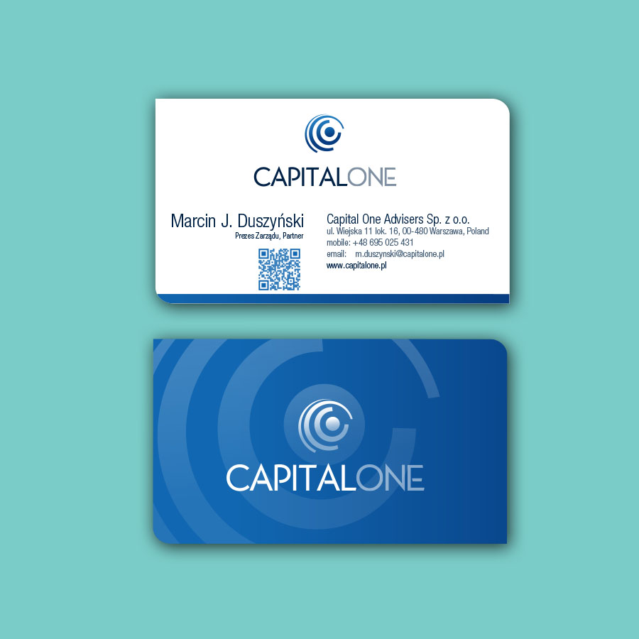 Business Card Design by Rupok 3 for CAPITAL ONE PARTNERS SP. Z O.O. SP.K. | Design #25246613