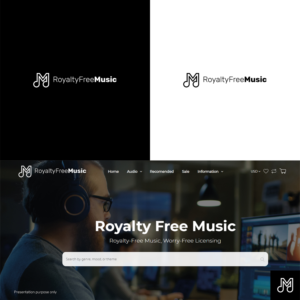 RoyaltyFreeMusic.io | Logo-Design von Grapi
