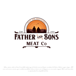 Father And Sons Meat Co | Logo Design by Ankit Bhattarai
