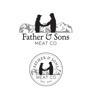 Father And Sons Meat Co | Logo Design by Samantha Ward Design
