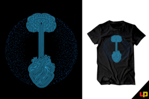Oakland Tree Into Human Brain and Heart | Diseño de Camiseta por Uprinteez