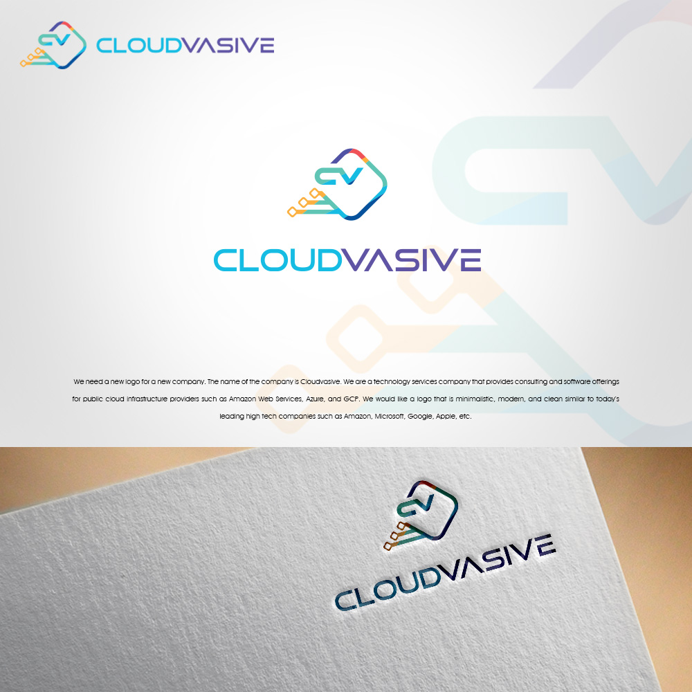 Logo Design by Natalie Eric for Cloudvasive | Design #25286588