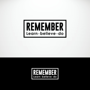 REMEMBER Learn  believe  do | Diseño de Logo por B8