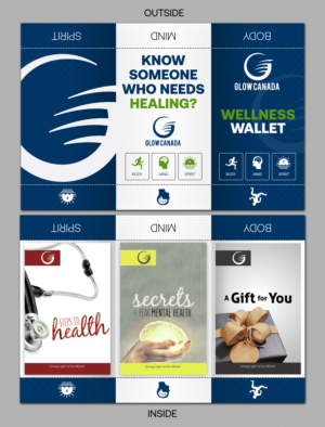 "Wellness Wallet" - Envelope Package for 3 Small Pamphlets/Tracts | Verpackungs-Design von SAI DESIGNS