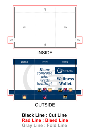 "Wellness Wallet" - Envelope Package for 3 Small Pamphlets/Tracts | Verpackungs-Design von RenCan