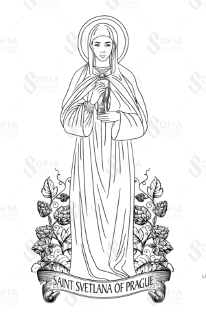 Saint Svetlana of Prague - Personal Saint | Design Art par SofiaDesignStudio