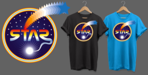 Stars shine bright but die out and burst into the universe. Kind of the life Cycle of People | T-Shirt-Design von Al Pech