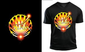 Stars shine bright but die out and burst into the universe. Kind of the life Cycle of People | T-Shirt-Design von geni