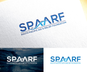 Two variations. Logo: South Pacific Aid & Relief Foundation; Icon: SPAARF | Diseño de Logo por step forward 2