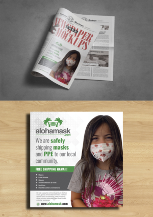 Newspaper Ad for Cool Hawaiian PPE Company | Grafik-Design von ecorokerz